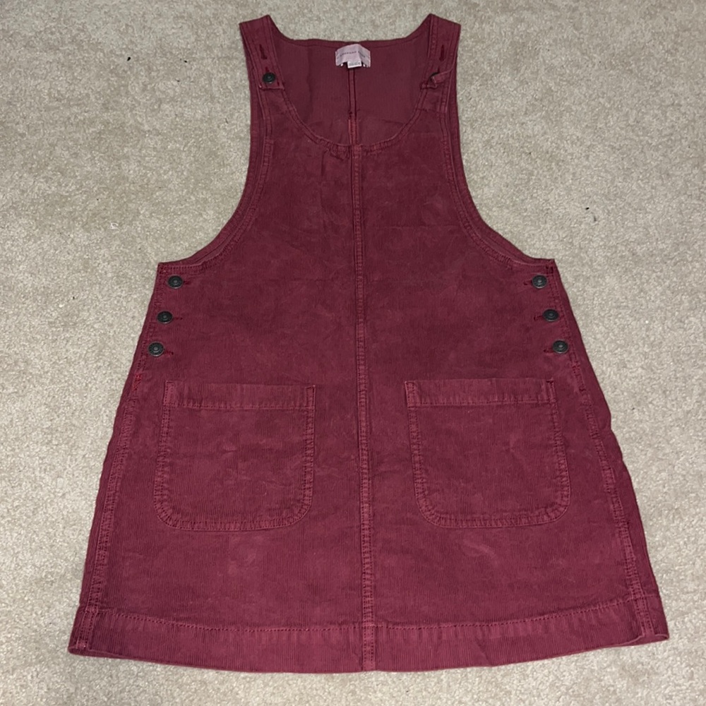 Corduroy overall dress
